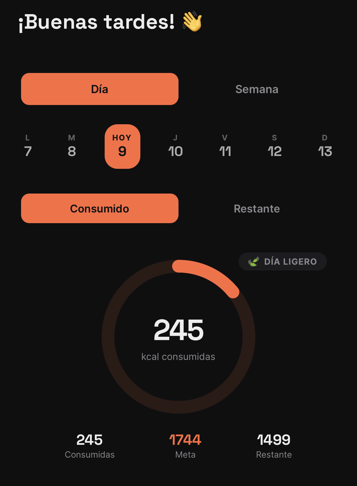 LIVA — Tu día, de un vistazo